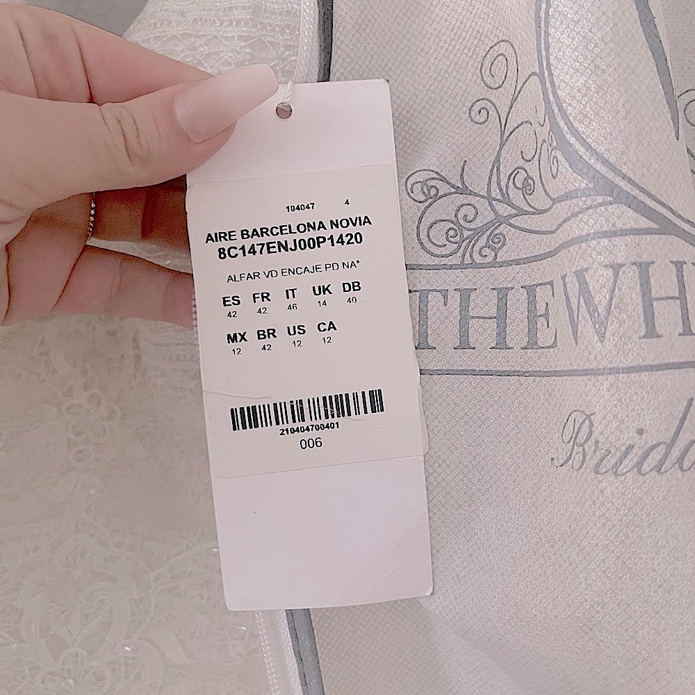 NWT designer wedding dress. Bought from “The White Dress” size 10 never altered - Picture 10 of 16